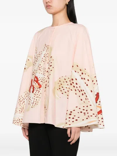 Giambattista Valli All-over Print Blouse In Pink