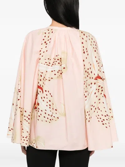 Giambattista Valli All-over Print Blouse In Pink