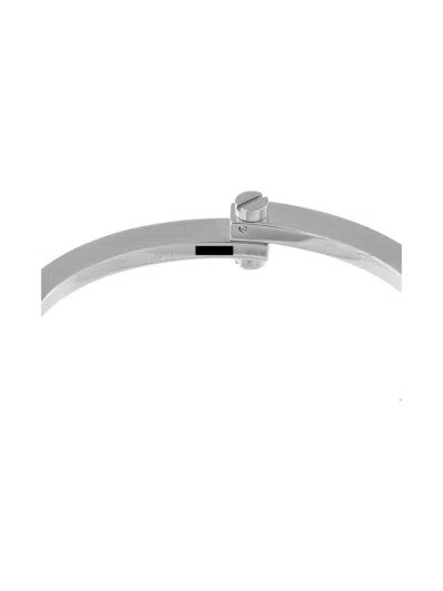 Pre-owned Cartier 18k White Gold Menotte Bracelet In Silver