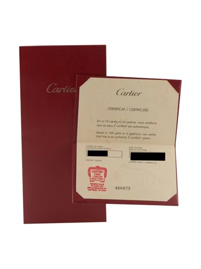 Pre-owned Cartier 18k White Gold Menotte Bracelet In Silver