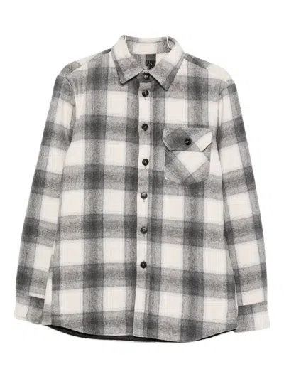 Imperial Plaid Pocket Jacket In White