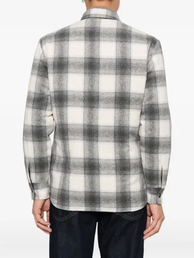 Imperial Plaid Pocket Jacket In White