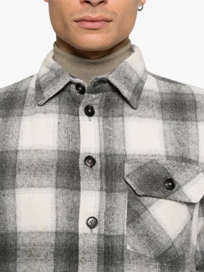 Imperial Plaid Pocket Jacket In White