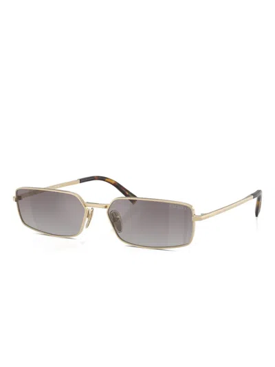 Prada Rectangular-frame Sunglasses In Gray