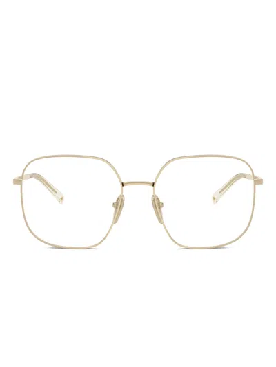 Prada Round-frame Glasses In Gold