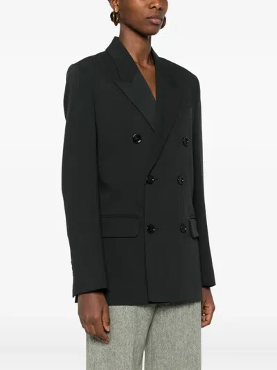 Ami Alexandre Mattiussi Double-breasted Blazer In Black