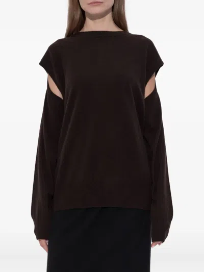 Lisa Yang Cut-out Sweater In Black