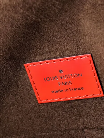 Pre-owned Louis Vuitton Cluny Top Handle Bag Epi Leather Bb Satchel In Red