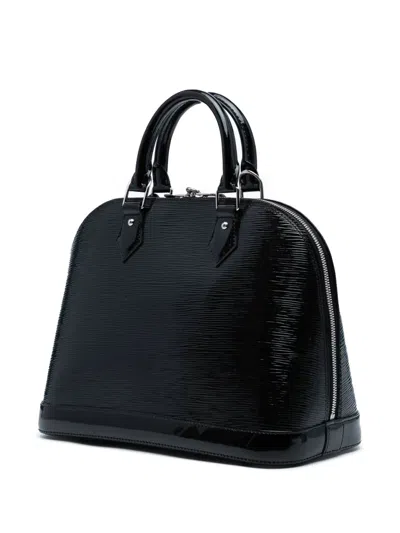 Pre-owned Louis Vuitton 2013 Electric Epi Alma Pm Handbag In Black