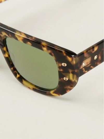 Shop Dita Eyewear 'dita' Sunglasses In Brown