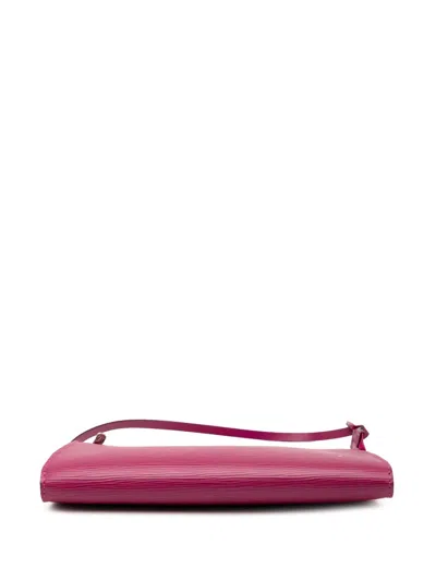 Pre-owned Louis Vuitton 2008 Epi Pochette Accessoires Shoulder Bag In Purple