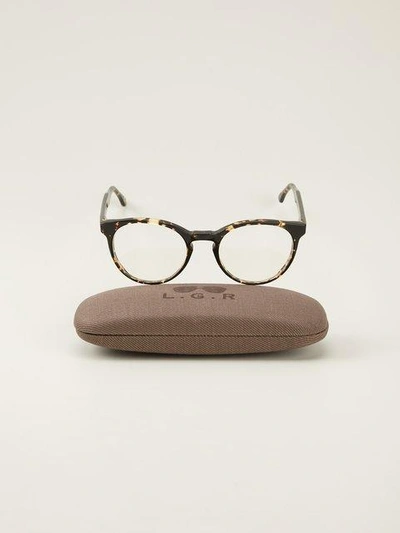 'Norton'玳瑁纹圆框眼镜