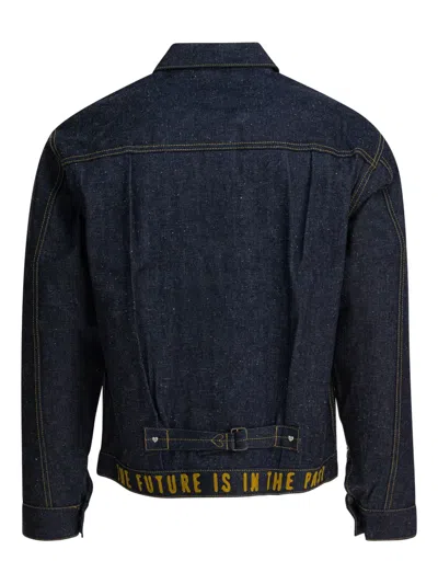 Human Made Buttoned Denim Jacket In Blue