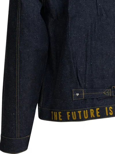 Human Made Buttoned Denim Jacket In Blue