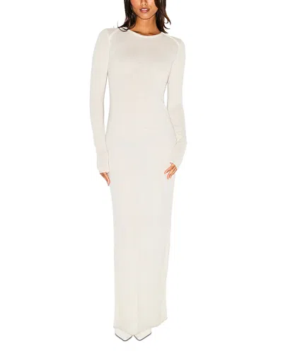 Skims Featherweight Cashmere Maxi Dress In White