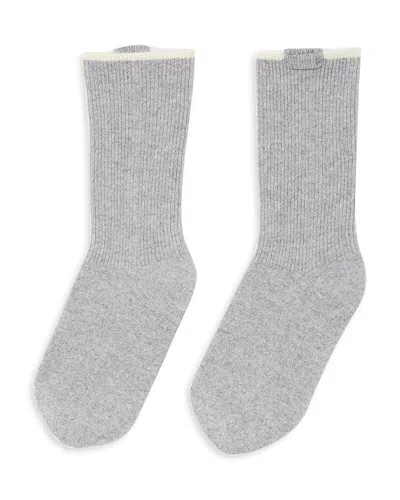 Sandro Two Tone Knee High Socks In Gray
