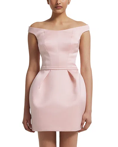 Safiyaa Senka Sculpted Mini Dress In Pink