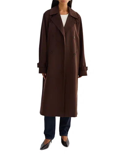 Lamarque Trench Coat In Brown