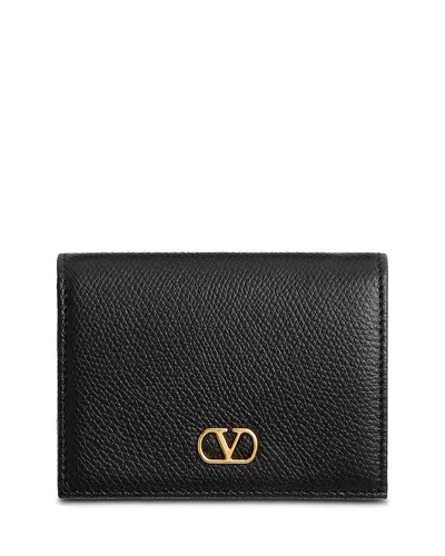 Valentino Vlogo Bi-fold Wallet In Black