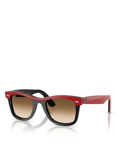 Ray Ban Ray-ban Wayfarer Square Sunglasses, 50mm In Red