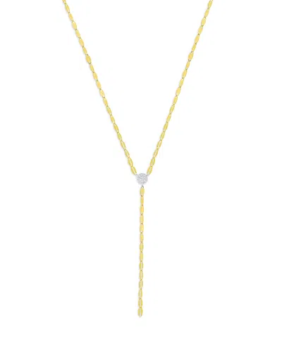 Meira T 14k White & Yellow Gold Diamond Disc Lariat Necklace, 16-18 In Gold