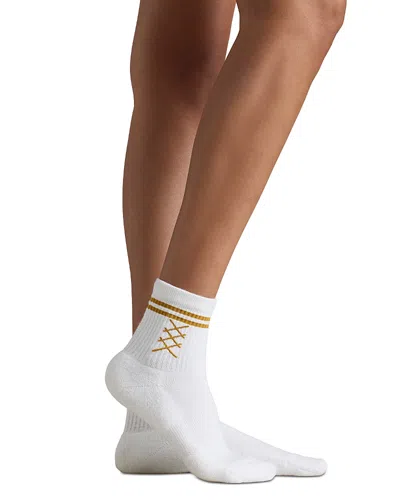 Rhone Half Crew Sock In White