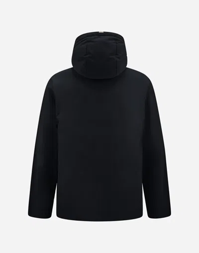 Herno Hooded Down Jacket With Drawstring And Pockets In Black