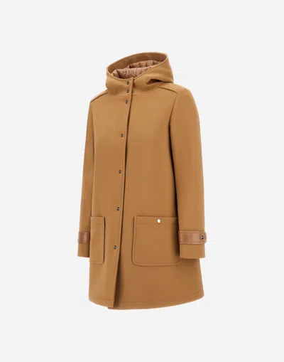 Herno Parka In 2-layer Scuba In Brown