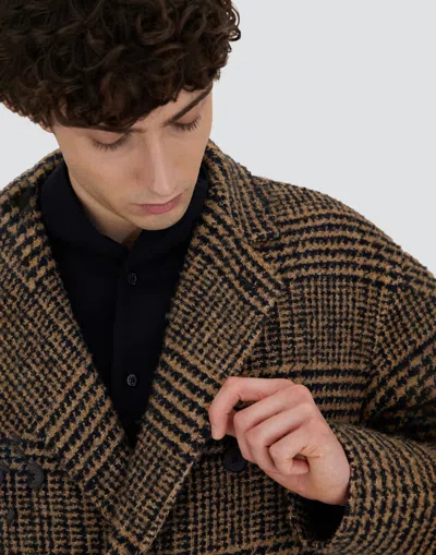Herno Cappotto Doppiopetto Coat In Brown