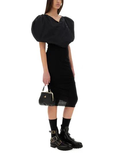 Vivienne Westwood Puff Sleeves Knitwear For A Chic Look In Black