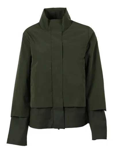 K-way Isan Zip-up Jacket In Green