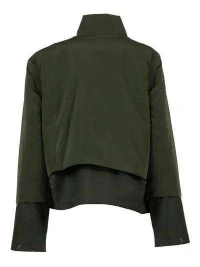 K-way Isan Zip-up Jacket In Green