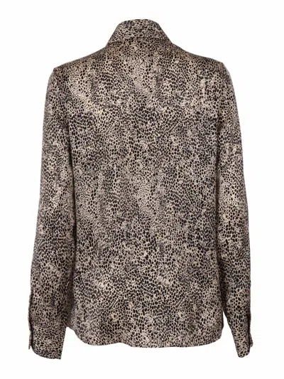 Mazzarelli Button-down Long-sleeved Shirt In Brown