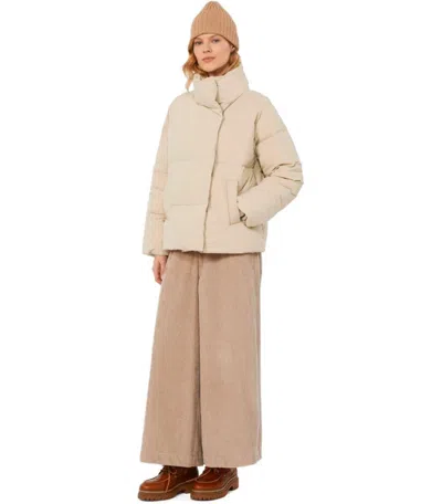 Weekend Max Mara Kaiser Beige Down Jacket In Nude