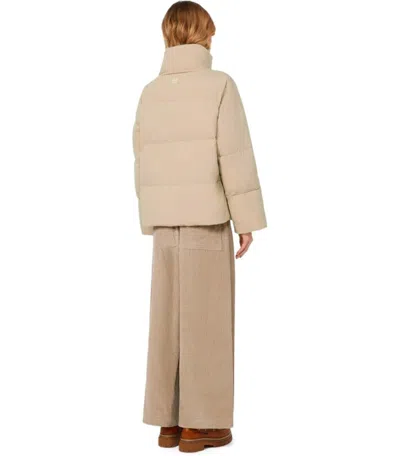 Weekend Max Mara Kaiser Beige Down Jacket In Nude