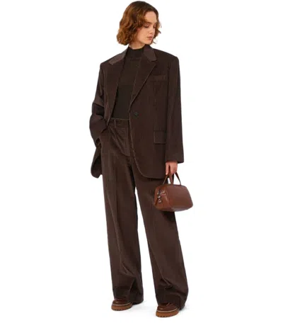 Weekend Max Mara Formia Chocolate Single-breasted Blazer In Purple