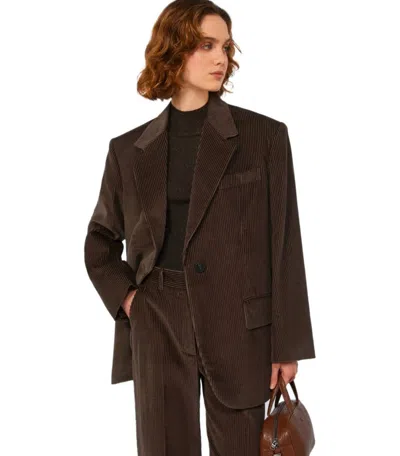 Weekend Max Mara Formia Chocolate Single-breasted Blazer In Purple