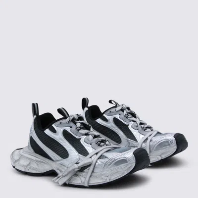 Balenciaga Multicolor Mesh And Rubber 3xl Gradient Sneakers In Gray