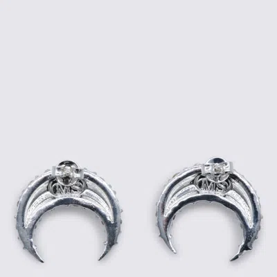 Marine Serre Silver Earrings In Metallic