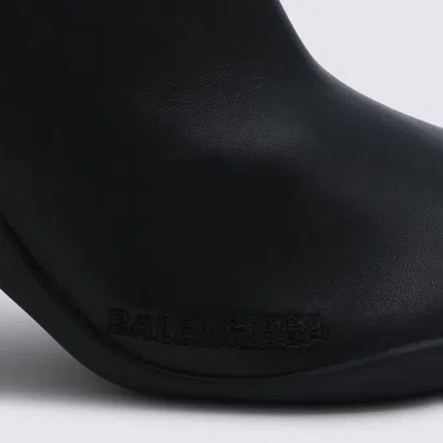 Balenciaga Stivaletti Shibuya 80 In Pelle Nera   Donna In Black