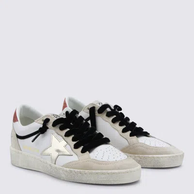 Golden Goose Star-detail Leather Sneakers In Neutral