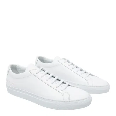 Common Projects Original Achilles Low Leather Sneakers In White