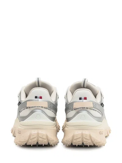 Moncler Trailgrip Gtx Leather & Mesh Sneakers In Silver