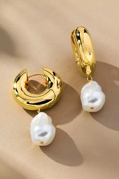 Eliou Éliou Perla Chunky Drop Earrings In Gold