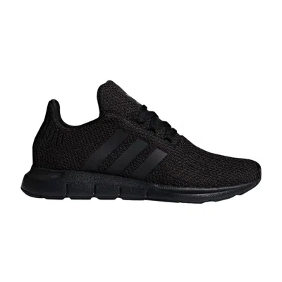 Pre-owned Adidas Originals Adidas Swift Run J 'triple Black' | Kid's Size 4.5