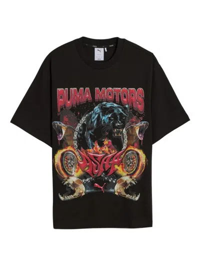 Puma Motors Tee In Black