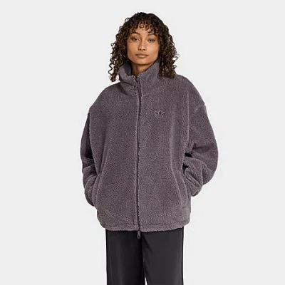 Adidas Originals Women's Originals Essentials Teddy Jacket In Purple