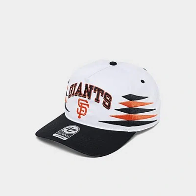 47 Brand '47 San Francisco Giants Mlb Diamond Cut Hitch Snapback Hat In White