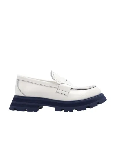 Alexander Mcqueen Wander Chunky Lug Loafers In White