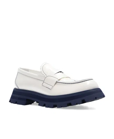 Alexander Mcqueen Wander Chunky Lug Loafers In White